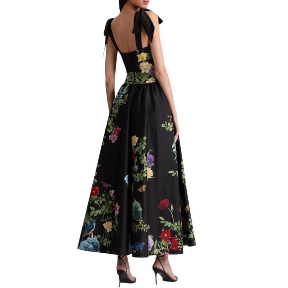 Alice + Olivia Oriana Drop-Waist Midi-Dress Size 4 S/XS NEW - Picture 9 of 15